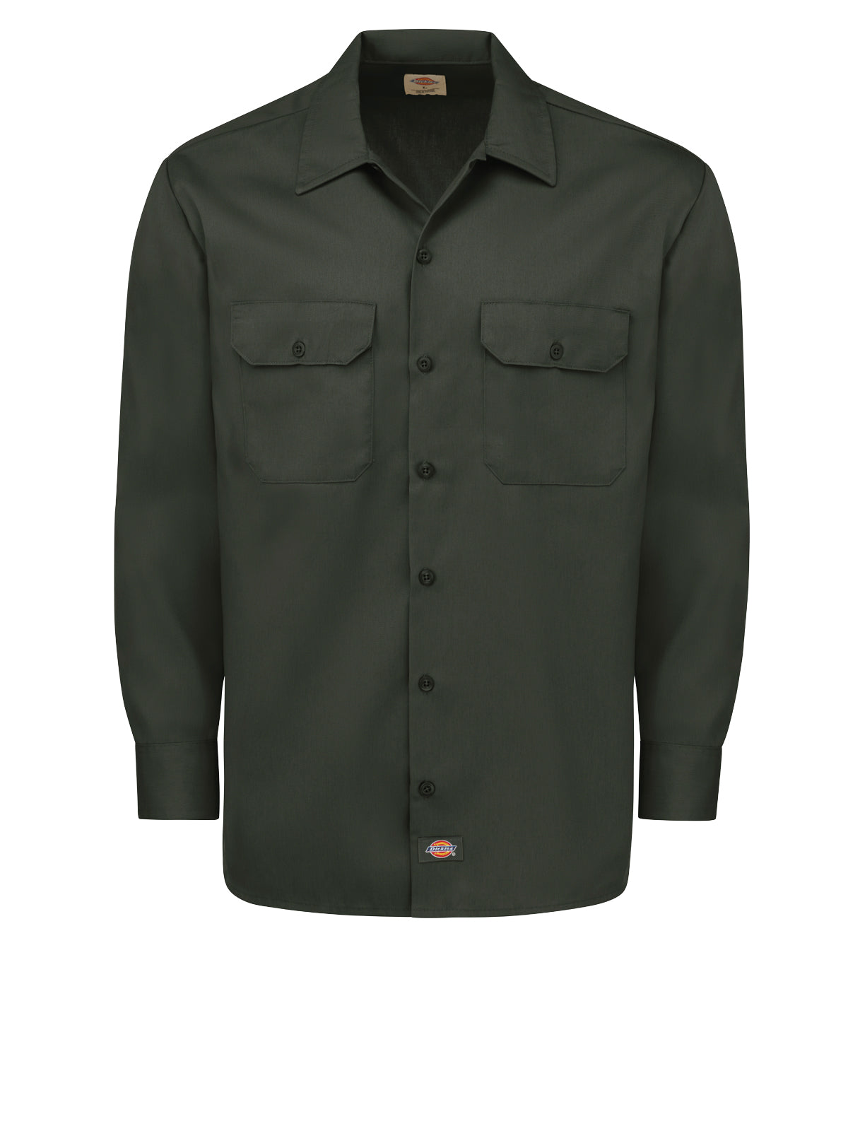 Men's Long Sleeve Traditional Work Shirt - 5574 - Olive