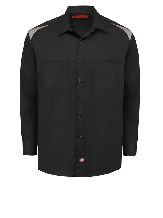 Men's Long Sleeve Performance Shirt - 6605 - Black/Smoke