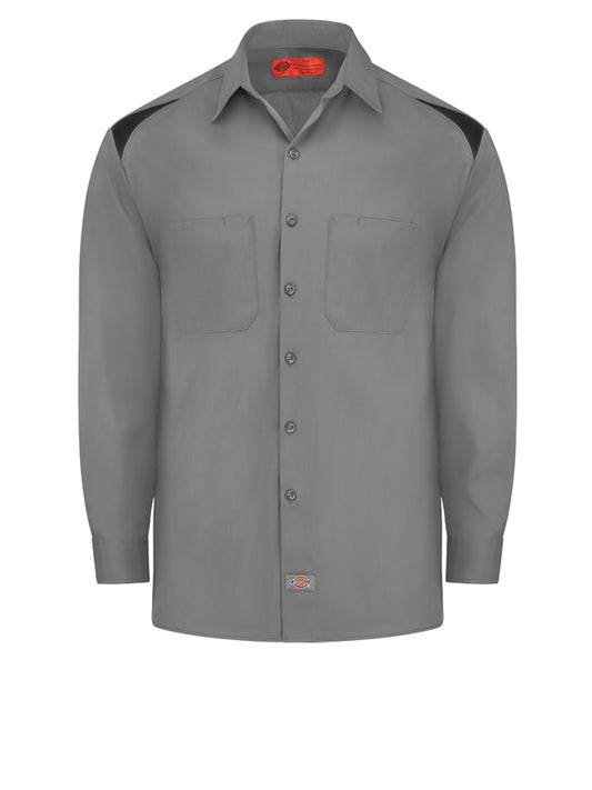 Men's Long Sleeve Performance Shirt - 6605 - Smoke/Black