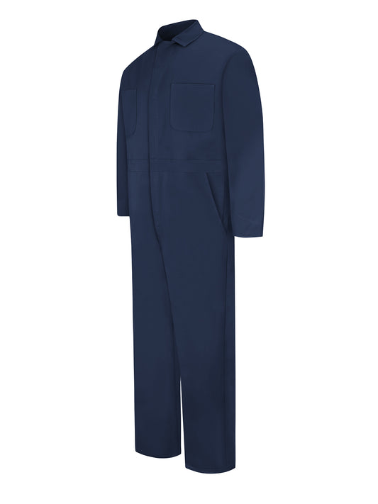 Men's Snap-Front Cotton Coverall - CC14 - Navy
