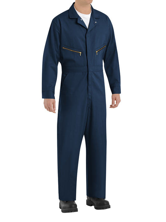 Men's Zip-Front Cotton Coverall - CC18 - Navy