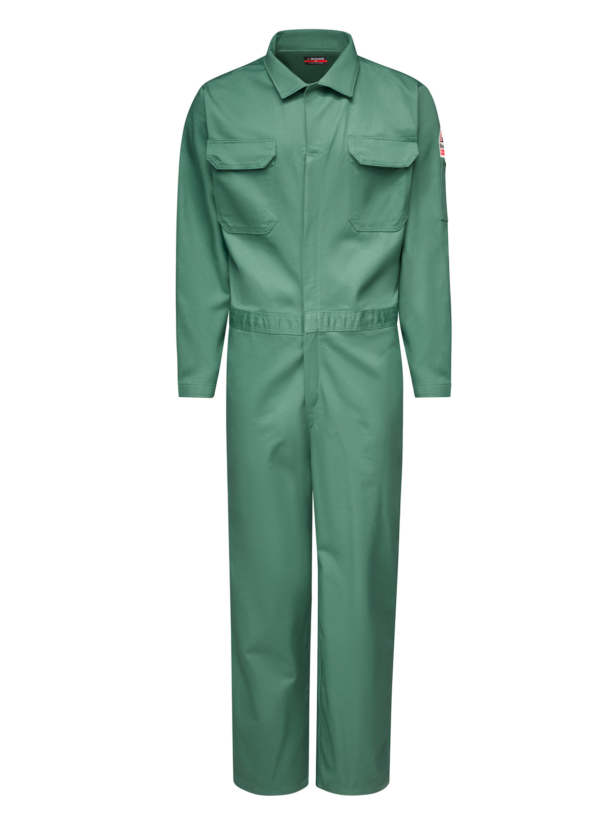 Men's Midweight Excel Flame-Resistant Gripprt Front Classic Coverall - CEW2 - Visual Green