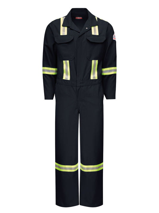 Men's Midweight Nomex Flame-Resistant Reflective Premium Coverall - CNBT - Navy