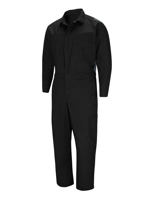 Unisex Performance Plus Lightweight Coverall with OilBlok Technology - CY34 - Black/Charcoal
