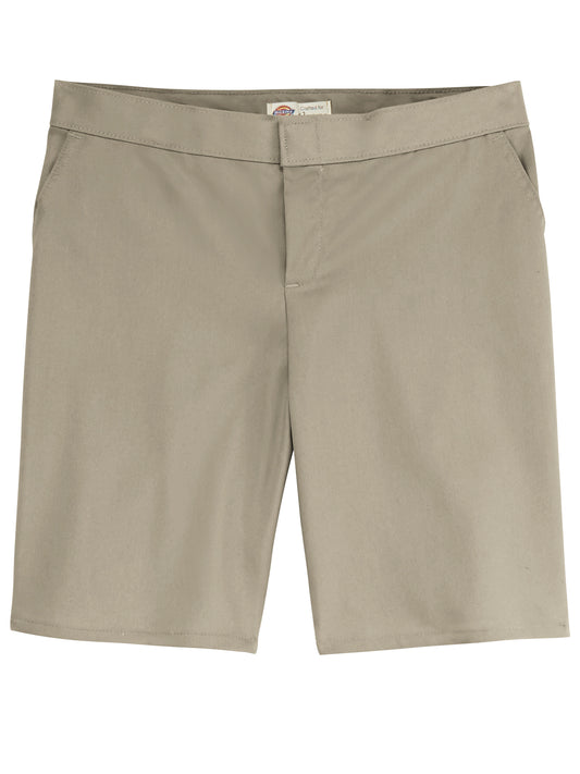 Women's 9" Flat Front Shorts - FR22 - Desert Sand