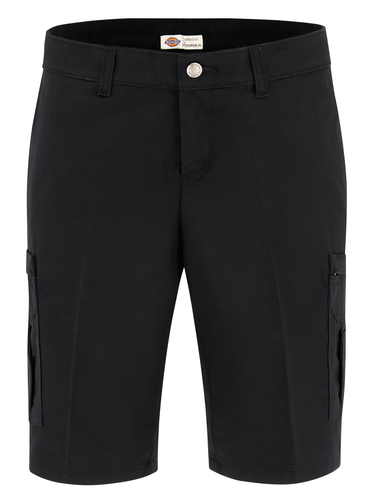 Women's 11" Industrial Cotton Cargo Shorts - FR33 - Black