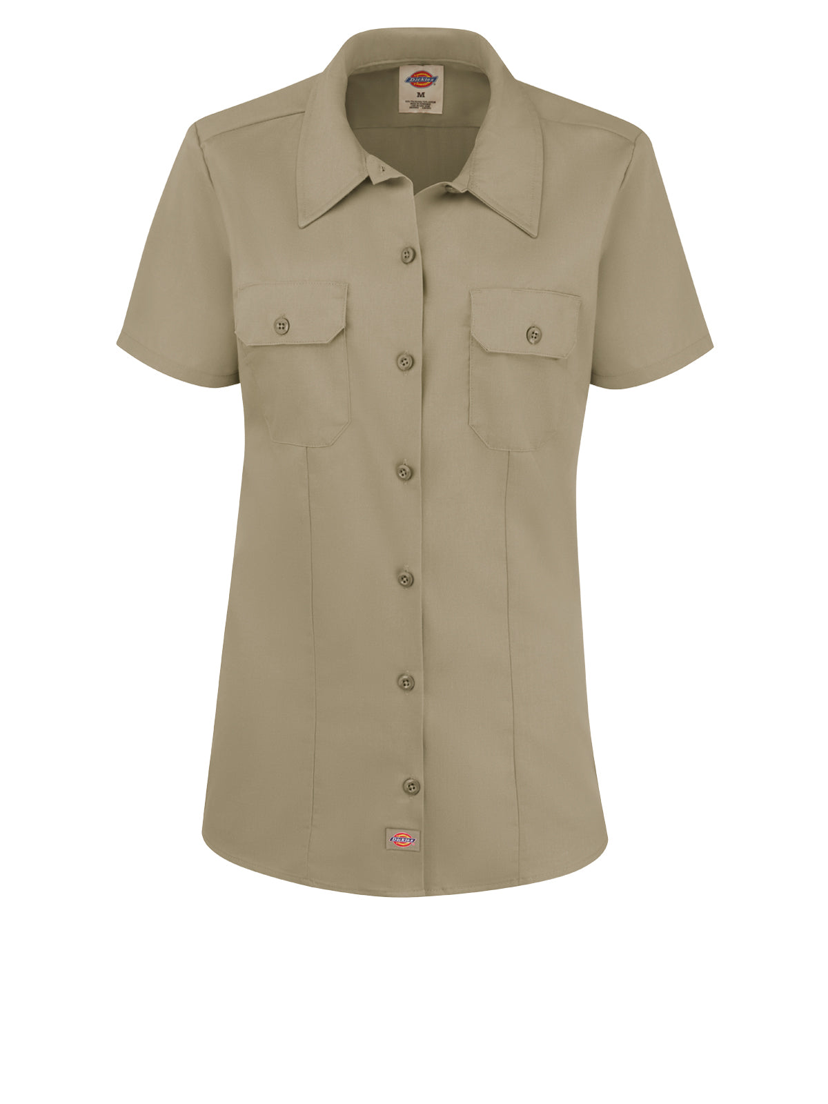 Women's Short-Sleeve Traditional Shirt - FS57 - Khaki