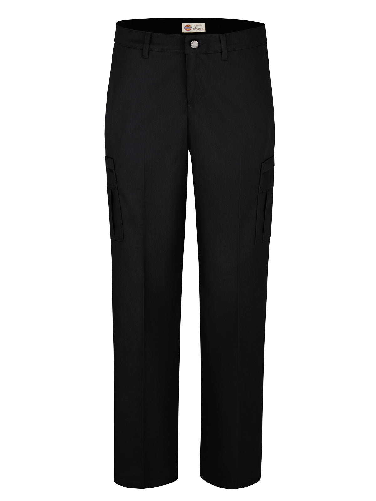 Women's Premium Relaxed Straight Cargo Pant - FW72 - Black