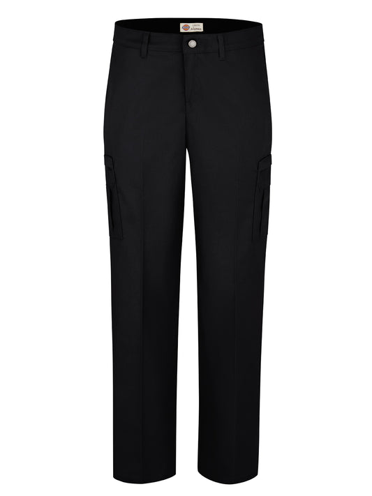 Women's Premium Relaxed Straight Cargo Pant - FW72 - Black