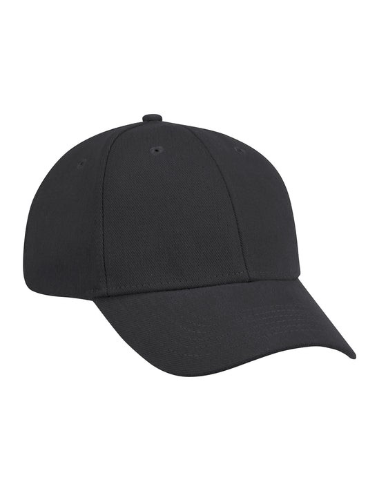 Unisex Polyester Baseball Cap - HB20 - Black