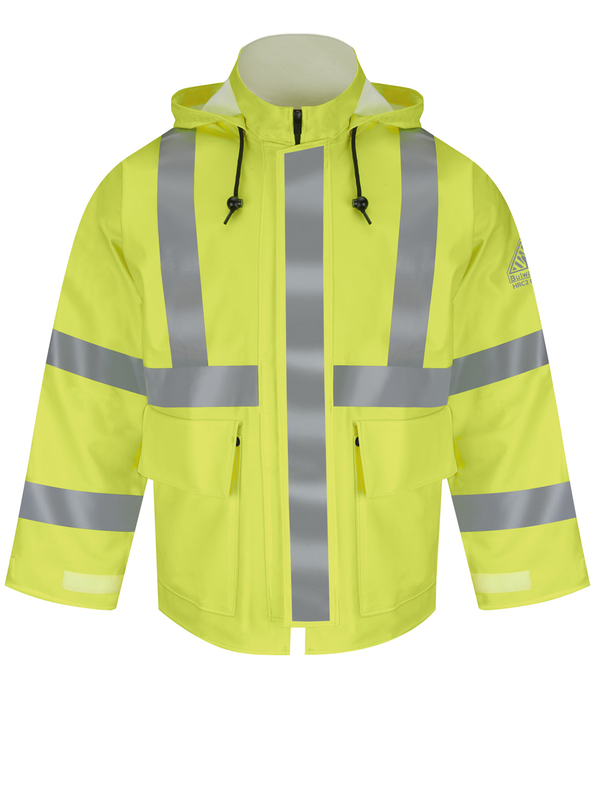 Men's Flame-Resistant Hi-Visibility Rain Jacket - JXN4 - Yellow