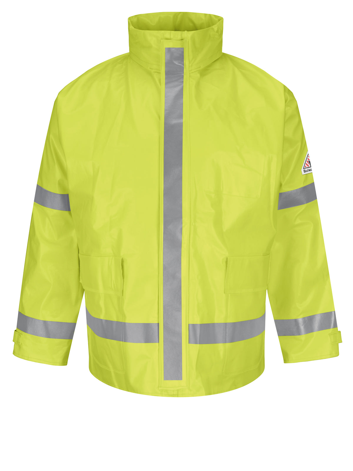 Men's Flame-Resistant Rainwear Jacket W/ Hood - JXN6 - Yellow