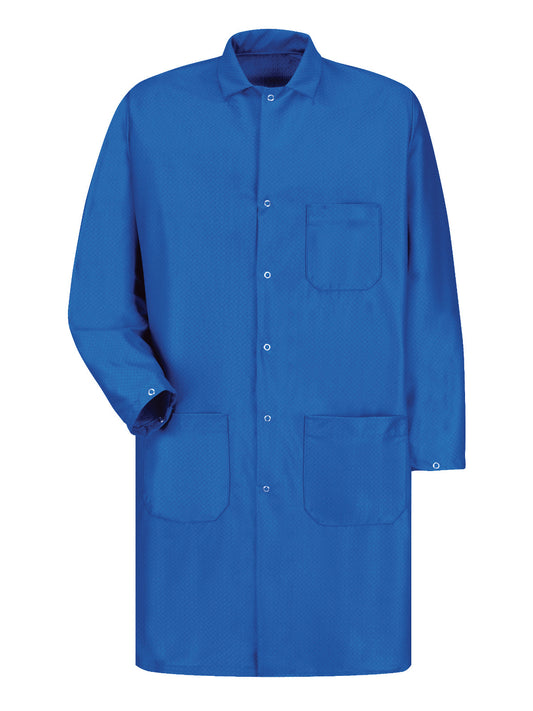 Men's Three-Pocket 41.5" Anti-Static Tech Coat - KK28 - Electric Blue