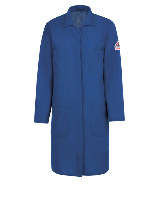 Women's Four-Pocket Flame-Resistant Lab Coat - KNL3 - Royal Blue
