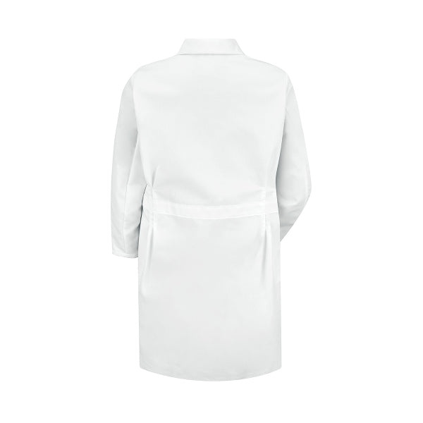 Women's Three-Pocket 38.25" Full-Length Lab Coat - KT33 - White