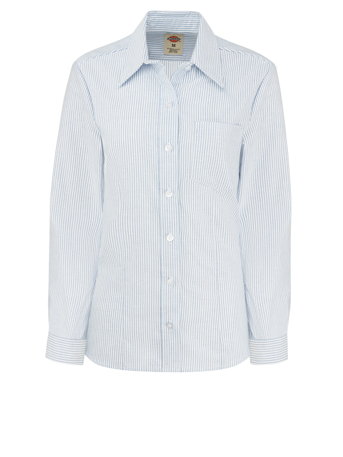 Women's Long-Sleeve Stretch Oxford Shirt - L254 - Blue/White Stripe