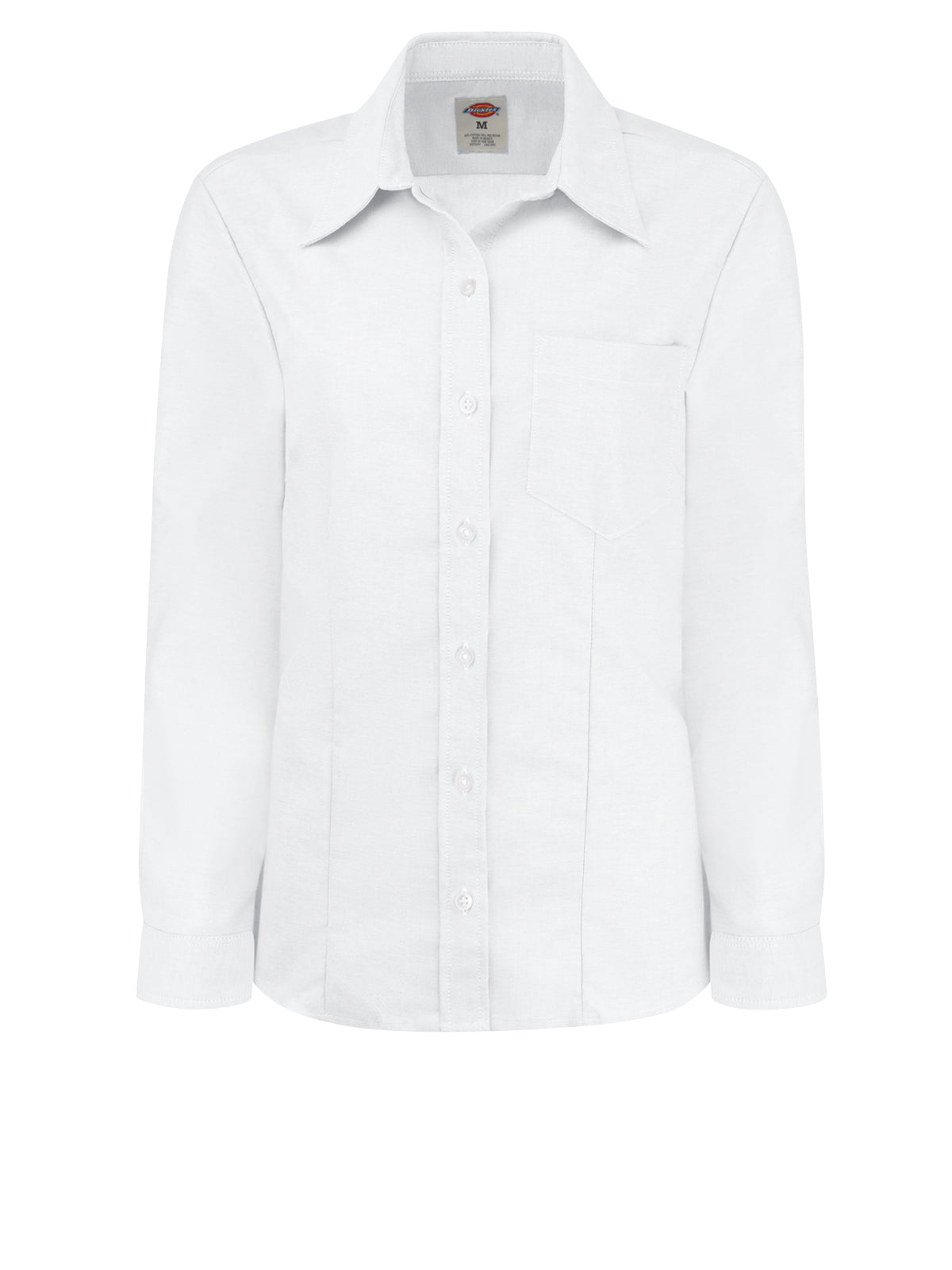 Women's Long-Sleeve Stretch Oxford Shirt - L254 - White