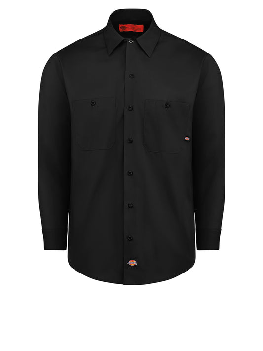 Men's Industrial Long-Sleeve Work Shirt - L535 - Black