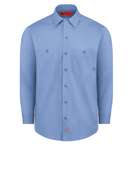 Men's Industrial Long-Sleeve Work Shirt - L535 - Light Blue