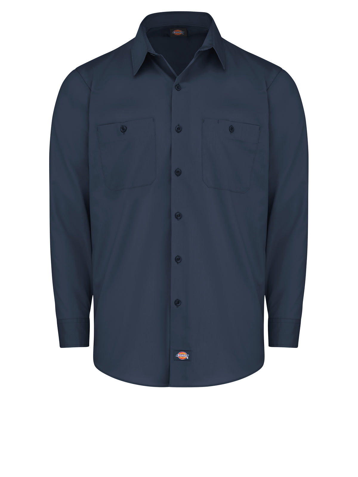 Men's Industrial WorkTech Ventilated Long-Sleeve Work Shirt With Cooling Mesh - LL51 - Dark Navy