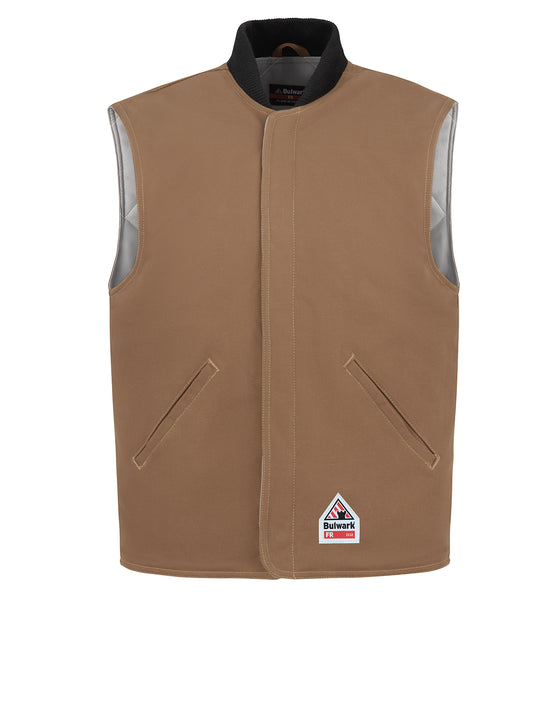 Unisex Brown Duck Vest Jacket Liner - LLS8 - Brown Duck