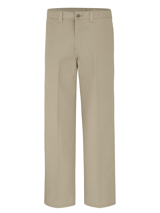 Men's Industrial Flat Front Comfort Waist Pant - LP17 - Desert Sand