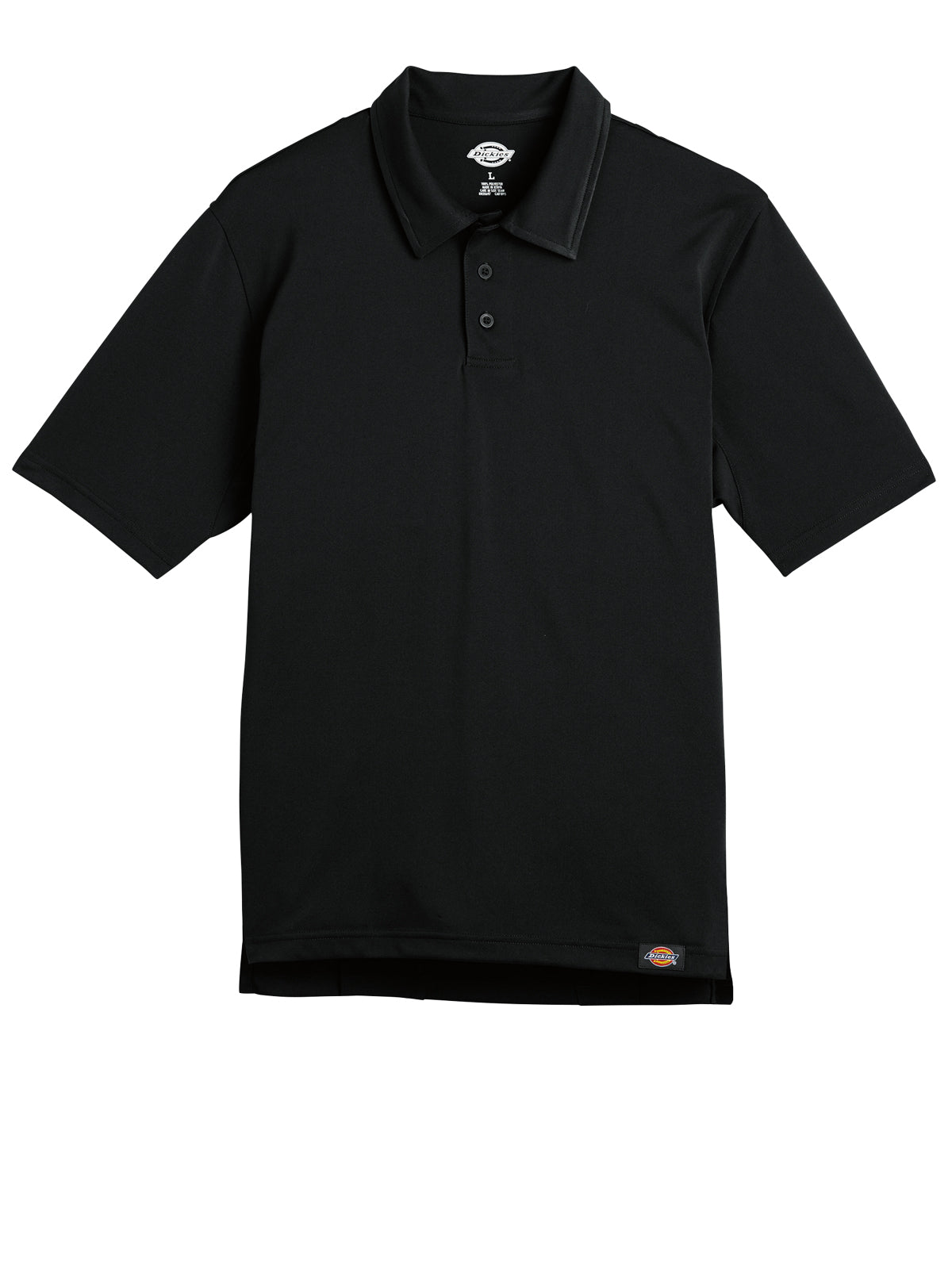 Men's WorkTech Polo Shirt With Cooling Mesh - LS45 - Black