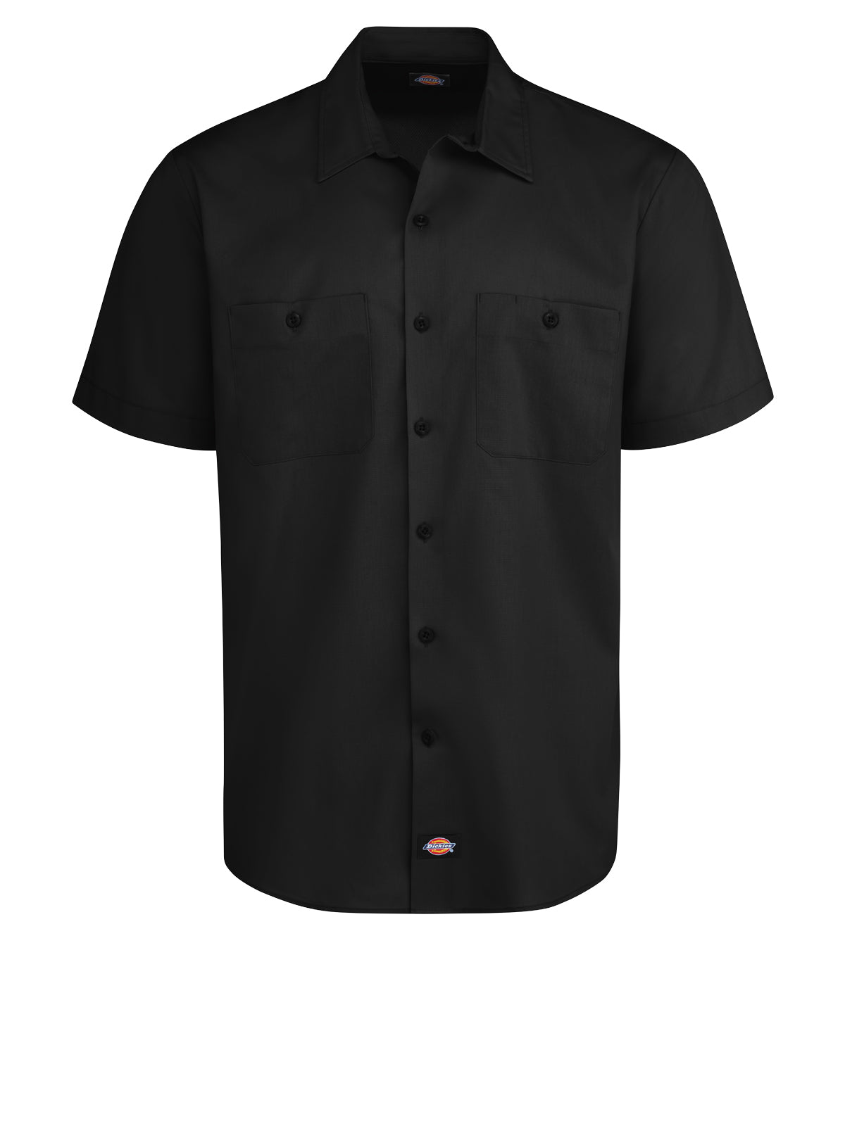 Men's Industrial WorkTech Ventilated Short-Sleeve Work Shirt With Cooling Mesh - LS51 - Black