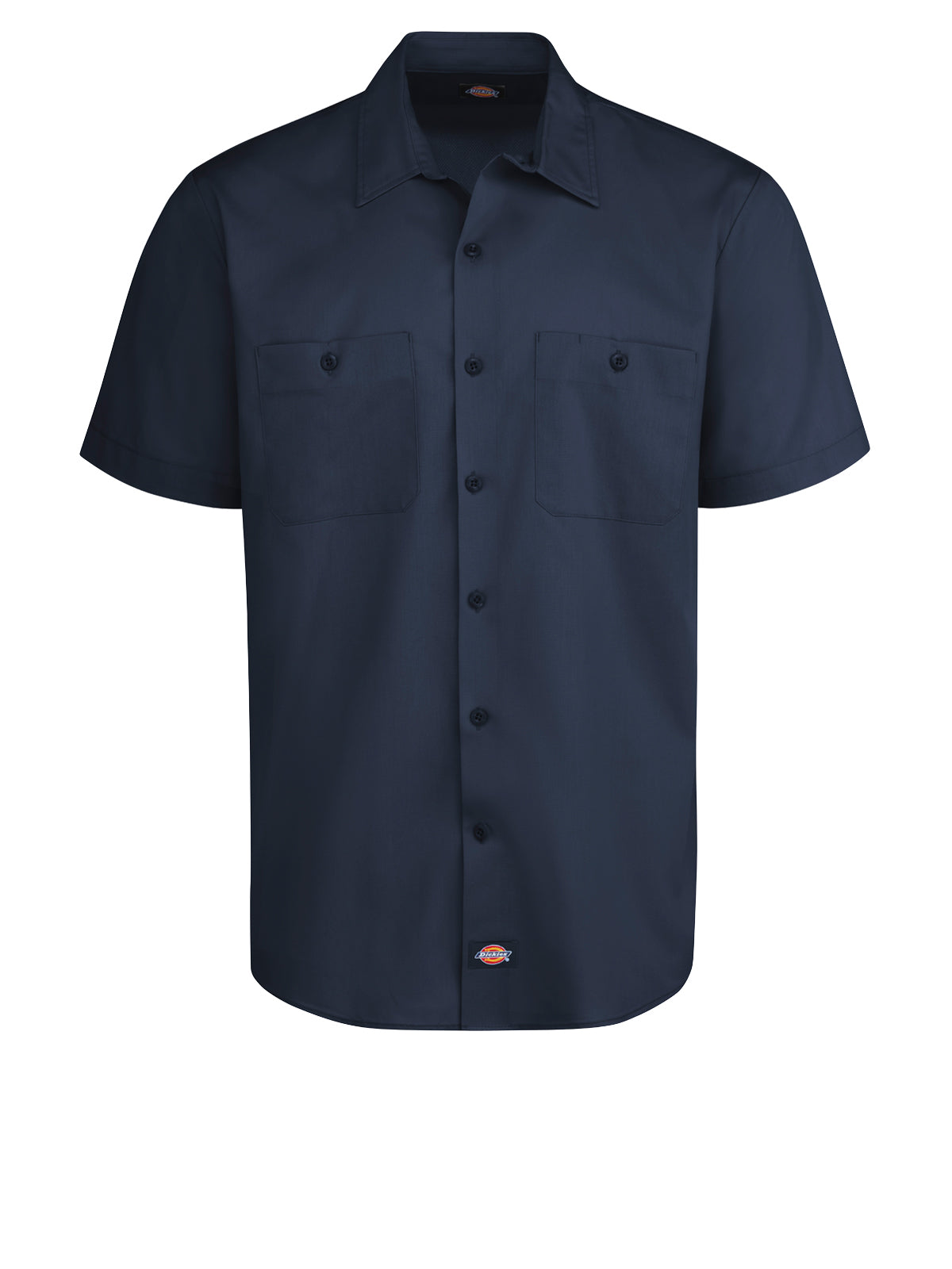 Men's Industrial WorkTech Ventilated Short-Sleeve Work Shirt With Cooling Mesh - LS51 - Dark Navy