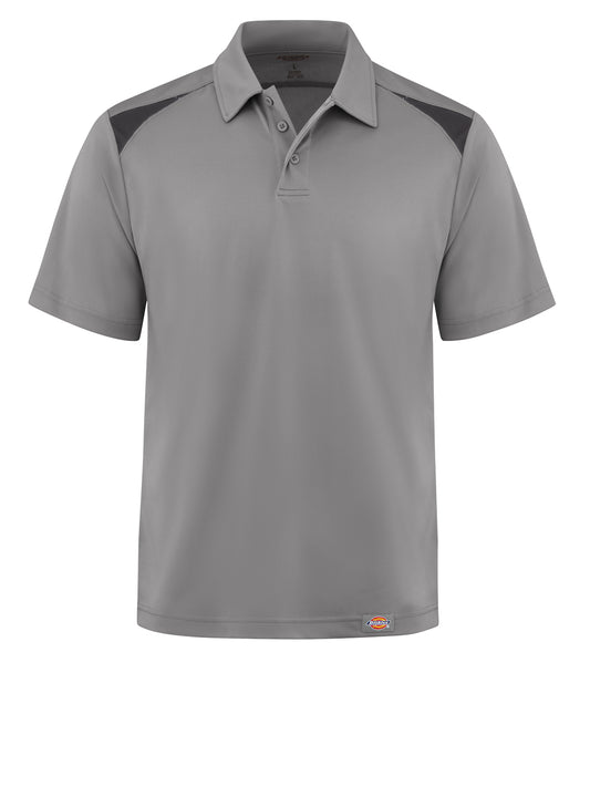 Men's Team Performance Short-Sleeve Polo - LS66 - Smoke/Black