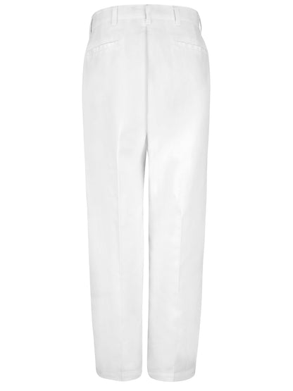 Men's 100% Polyester Specialized Work Pant - PS56 - White (Sizes: 30x24 to 44x27)