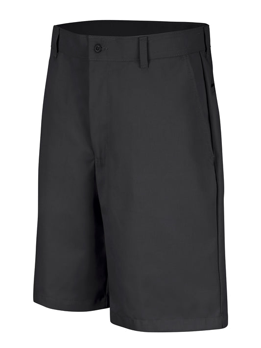 Men's Plain Front Shorts - PT26 - Black