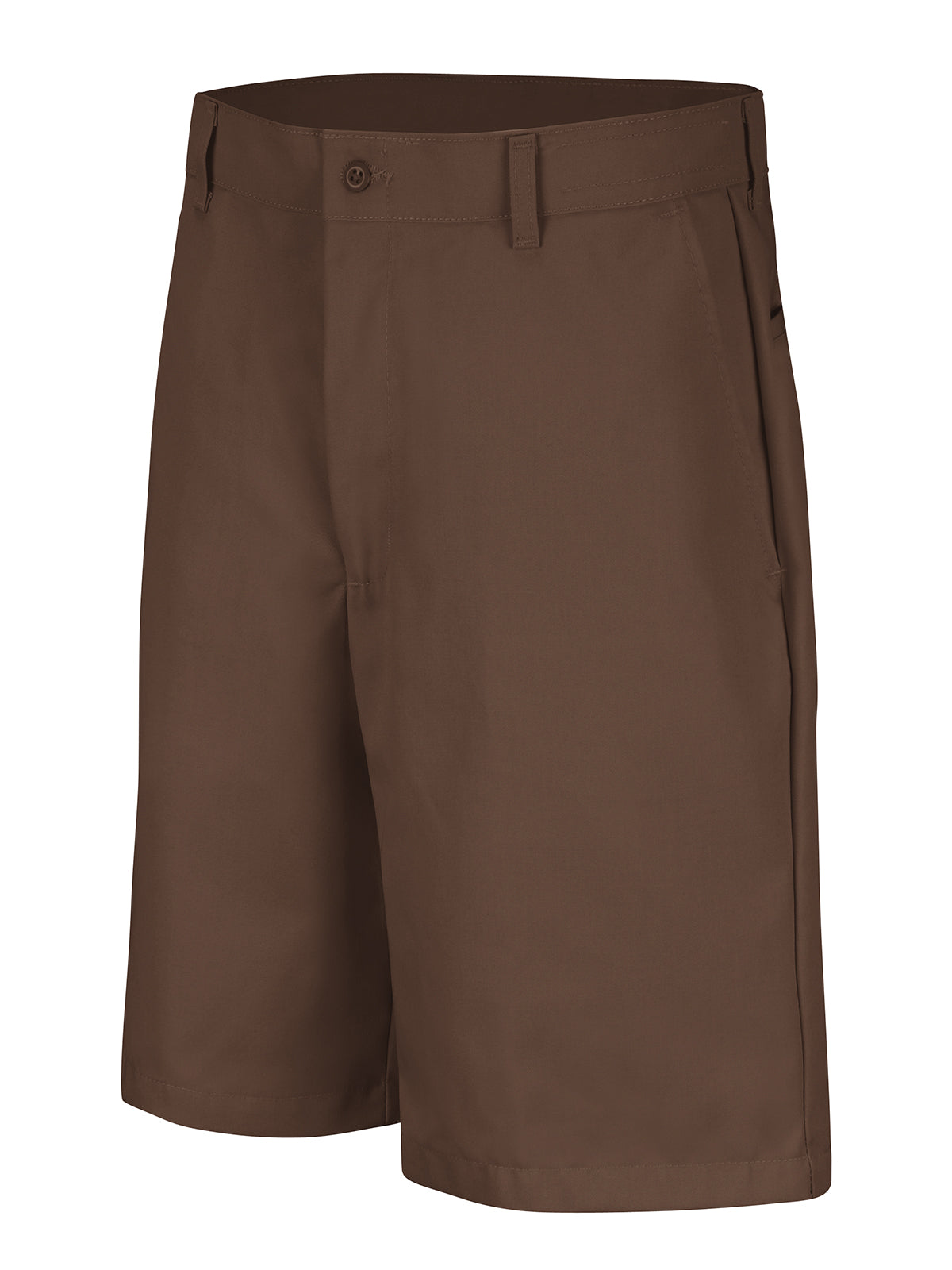 Men's Plain Front Shorts - PT26 - Brown