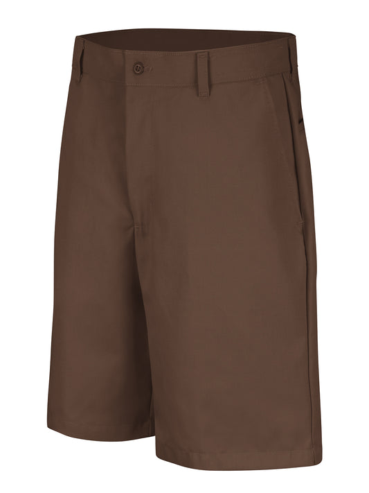 Men's Plain Front Shorts - PT26 - Brown