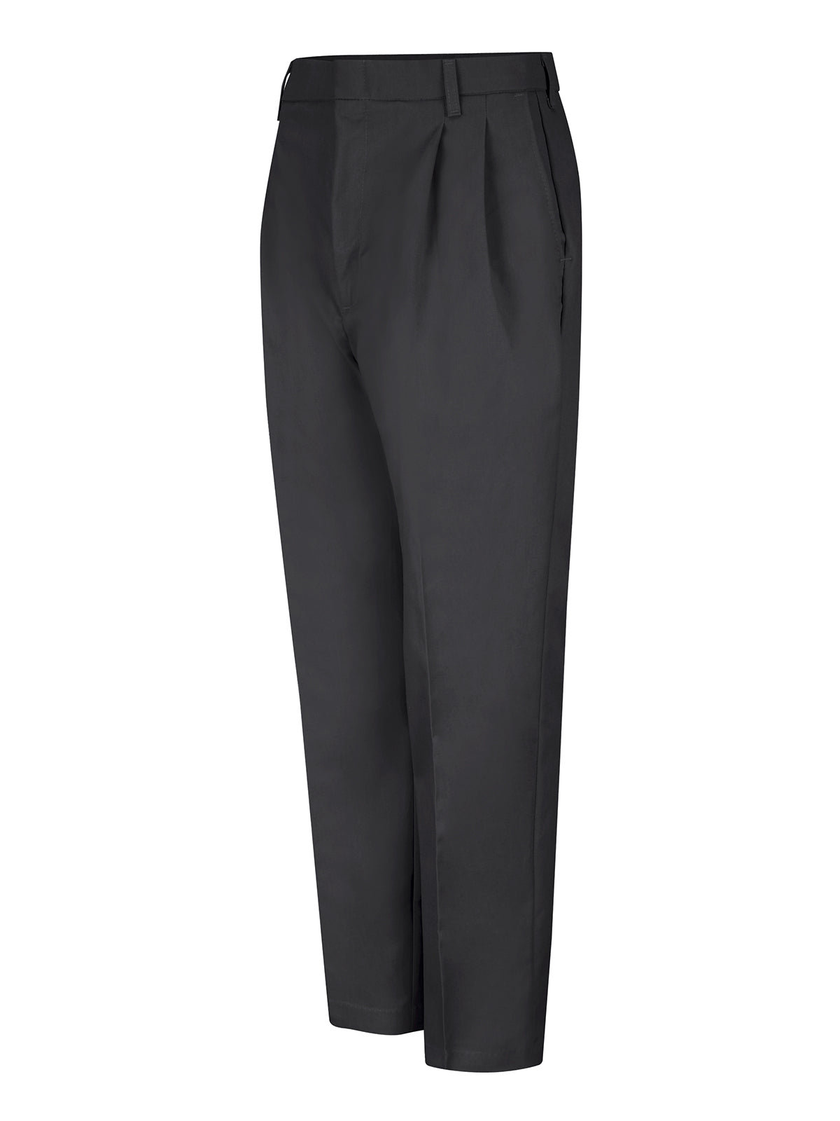 Men's Pleated Twill Slacks - PT38 - Black