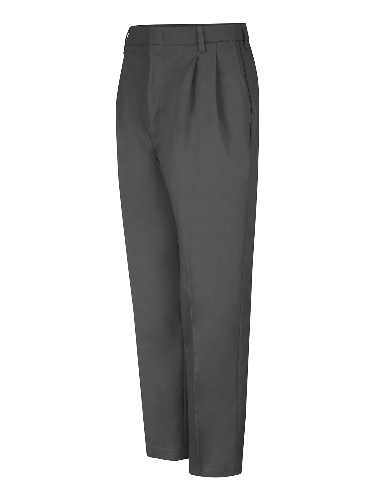 Men's Pleated Twill Slacks - PT38 - Charcoal