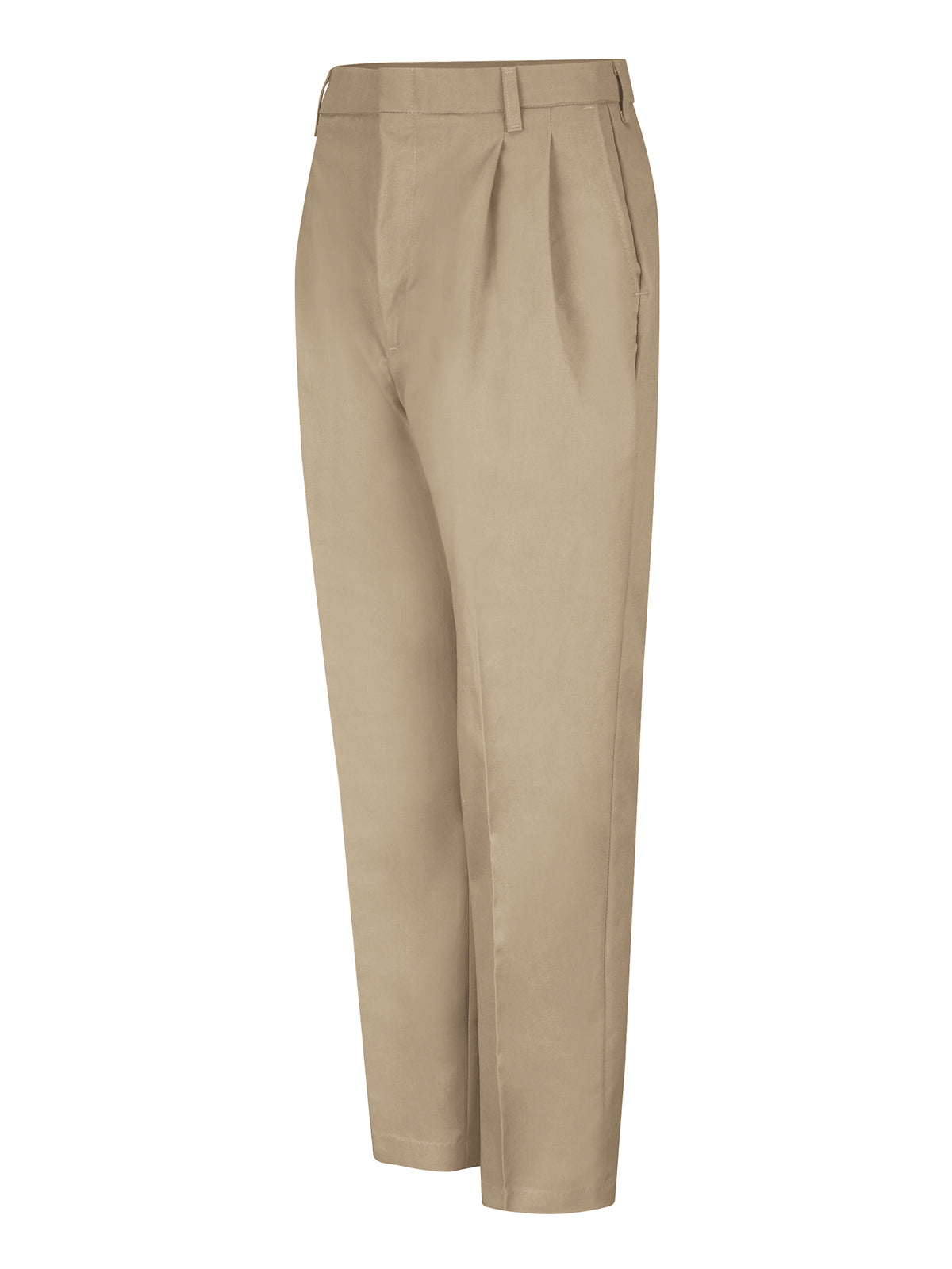 Men's Pleated Twill Slacks - PT38 - Khaki