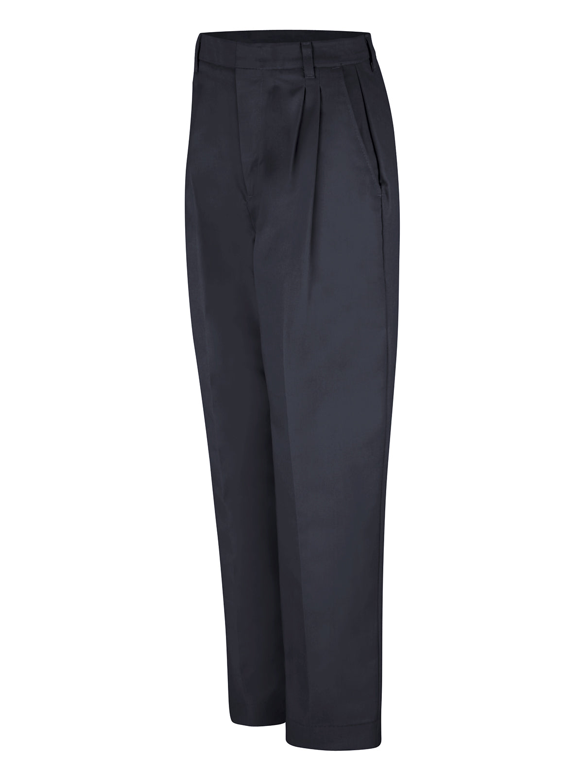 Women's Pleated Twill Slacks - PT39 - Black