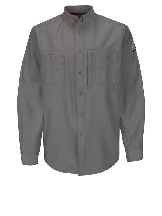 iQ Series® Endurance Collection Men's FR Uniform Shirt - QS42 - Grey