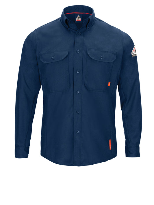 iQ Series® Comfort Woven Men's Lightweight FR Shirt - QS50 - Navy