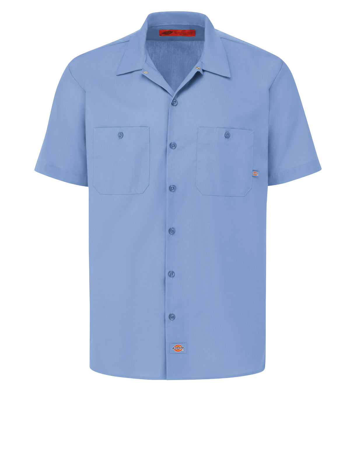 Men's Industrial Short-Sleeve Work Shirt - S535 - Light Blue