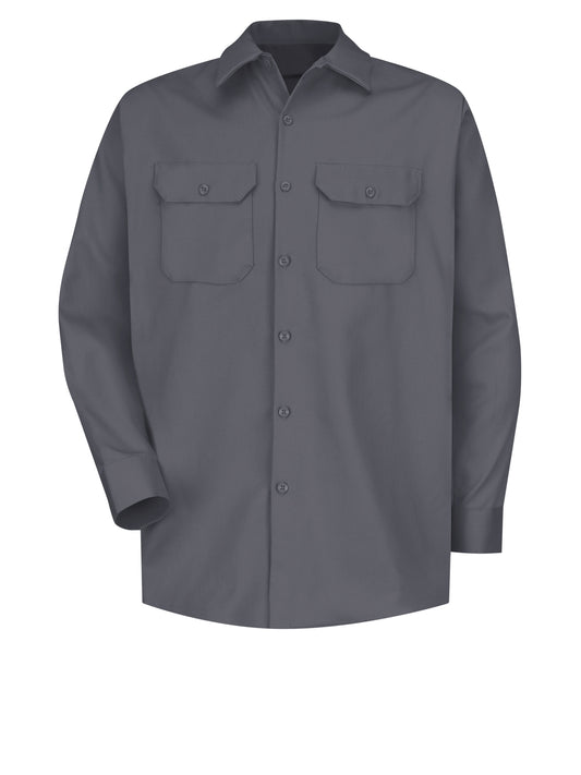 Men's Long Sleeve Deluxe Heavyweight Cotton Shirt - SC70 - Charcoal