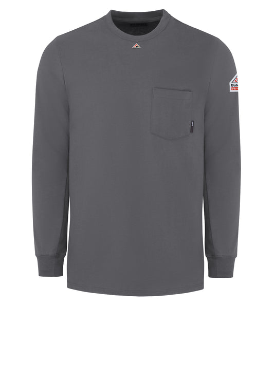 Men's Fr Lightweight Long Sleeve T-Shirt- Ch - SET2 - Charcoal