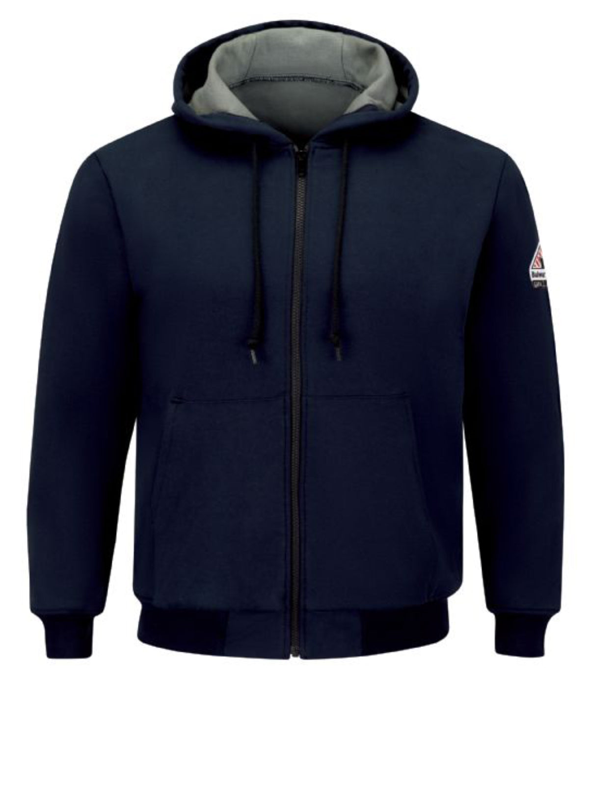 Men's Thermal Lined Zip-Front Hooded Sweatshirt - SEZ4 - Navy