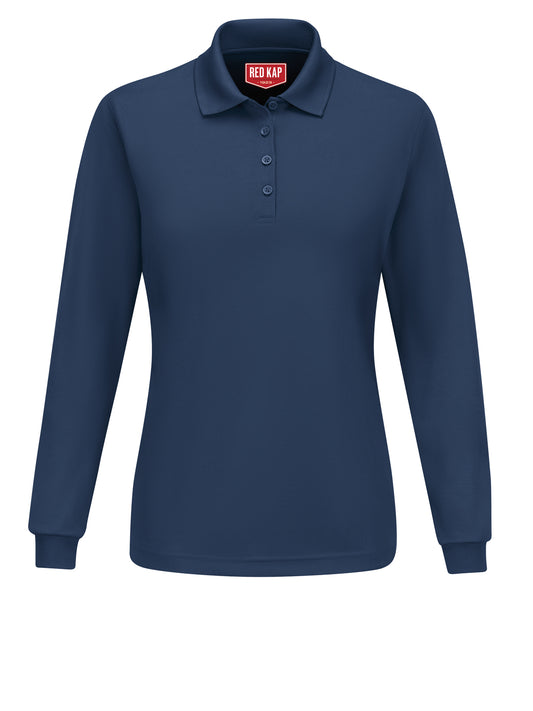 Women's Long Sleeve Performance Knit® Polo - SK7L - Navy