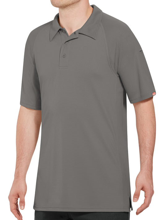 Men's Short Sleeve Performance Knit Flex Active Polo - SK92 - Grey