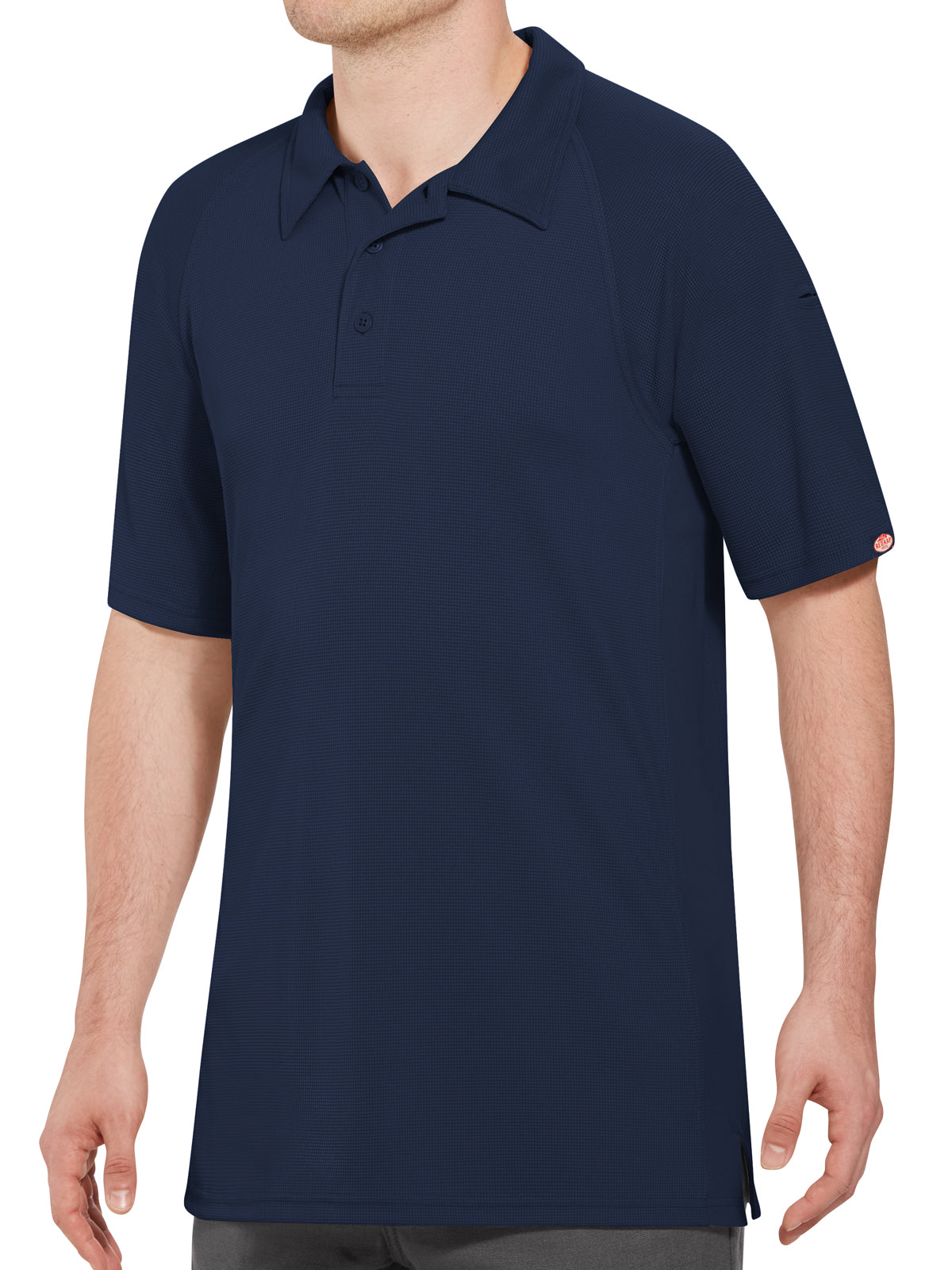 Men's Short Sleeve Performance Knit Flex Active Polo - SK92 - Navy