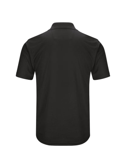 Men's Short Sleeve Performance Knit Pocketless Core Polo - SK96 - Black