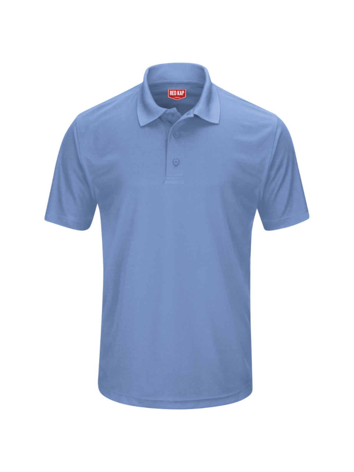 Men's Short Sleeve Performance Knit Pocketless Core Polo - SK96 - Medium Blue