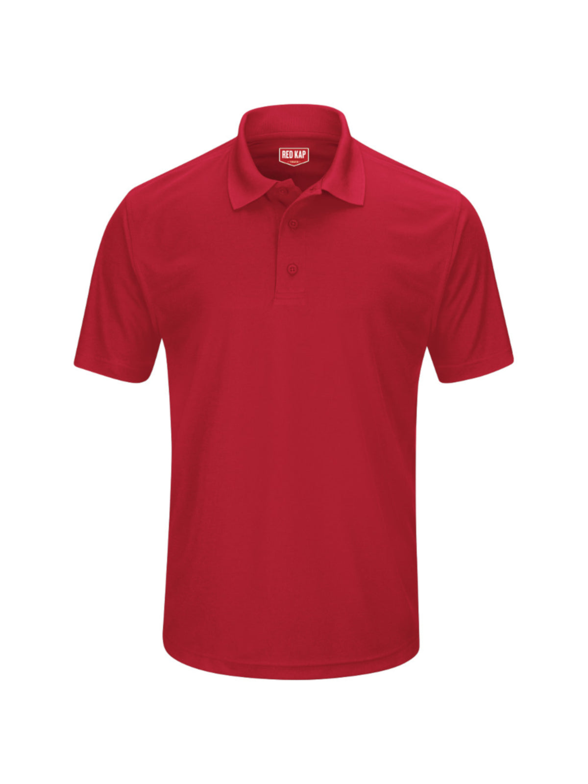 Men's Short Sleeve Performance Knit Pocketless Core Polo - SK96 - Red